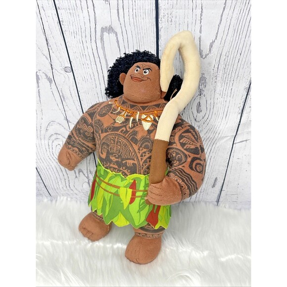 Disney Moana Push Maui With Fish Hook Attached Movie 10 Inch - Picture 5 of 5